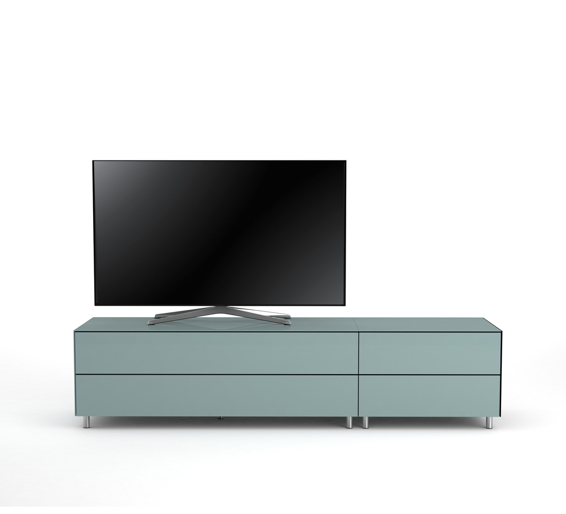  Meuble  TV  Design  195 cm Epure  LOFT K1 Verre Bleu Nordic 