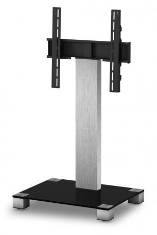 Sonorous TV Möbel Standfuss pl2511-b-inx mit halterung schwarzglas