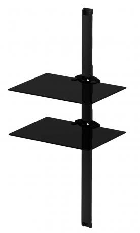 Etagère Murale Sonorous pl2620-B-BLK Noir avec cache câble