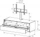 Sonorous Elements Design TV Möbel, EX11-FD-2 Klappe / Schublade  breite: 130 cm, mit halterung