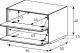 Meuble TV Sonorous Elements EX20-FF-2, Abattants