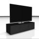 Meuble TV Sonorous Elements EX30-TC-BLK, Verre Noir avec abattant textile