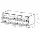 Meuble TV Sonorous Elements EX10-TT-2 Abattant tissue Acoustique