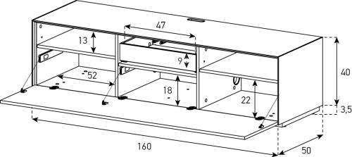 Meuble TV Sonorous Elements EX30-F-2