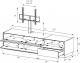 Lowboard Sonorous TV Möbel Elements EX191-GRP-TF/FD-8 (sales)