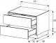 Meuble TV Sonorous Lowboard Elements EX261-DD/TF/FD-GRP-8, Graphite