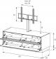 Meuble TV Sonorous Lowboard Elements EX261-DD/TF/FD-GRP-8, Graphite