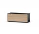 Meuble TV Sonorous Lowboard Studio sta110f-blk-oak-bs, Chêne