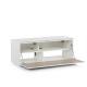 Meuble TV Sonorous Lowboard Studio sta110f-wht-oak-bs Chêne-Blanc, Abattant