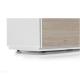 Meuble TV Sonorous Lowboard Studio sta110f-wht-oak-bs Chêne-Blanc, Abattant