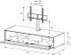 Sonorous Elements TV Möbel EX16-TS-2 mit halterung, akustik stoff-klappe