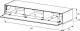 TV Lowboard Sonorous Elements EX37-F-2, Klappe, h=28.5 cm