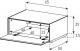 Meuble TV Sonorous Elements EX25-F-2, Abattant