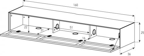 Console TV Suspendue Sonorous Elements ED36-TS