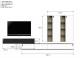 Combinaison Meuble TV Paroi Sonorous Elements Lowboard LC15