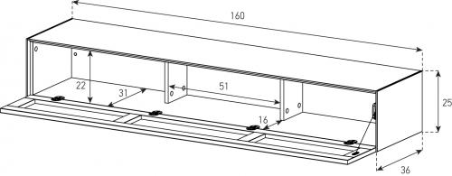 Console TV Suspendue Sonorous Elements ED35-TS