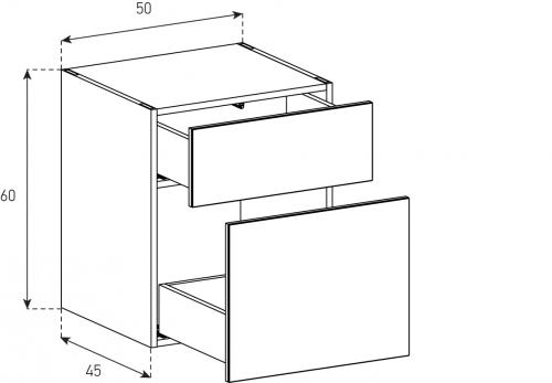 Kommoden Sonorous Elements Sideboard SB5061, H=60 cm