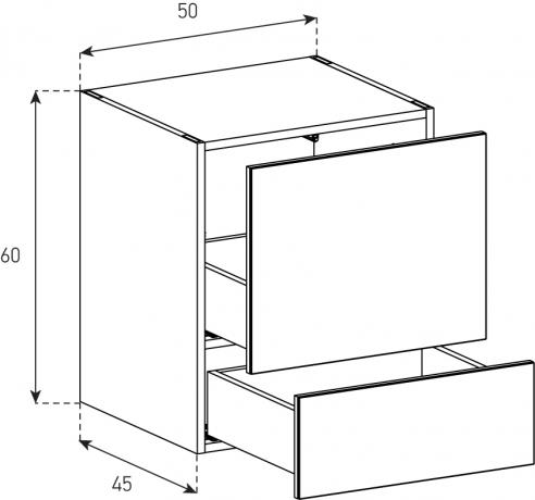 Kommoden Sonorous Elements Sideboard SB5062, H=60 cm