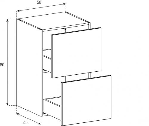 Kommoden Sonorous Elements Sideboard SB5082, H=80 cm