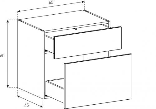 Kommoden Sonorous Elements Sideboard SB6561, H=60 cm