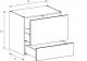 Buffet / Sideboard Sonorous Elements SB6562, H=60cm