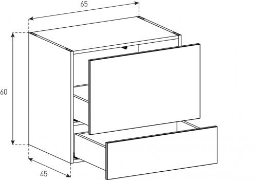 Buffet / Sideboard Sonorous Elements SB6562, H=60cm