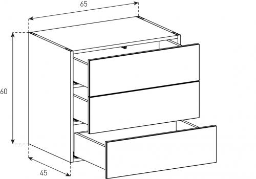 Kommoden Sonorous Elements Sideboard SB6563, H=60 cm