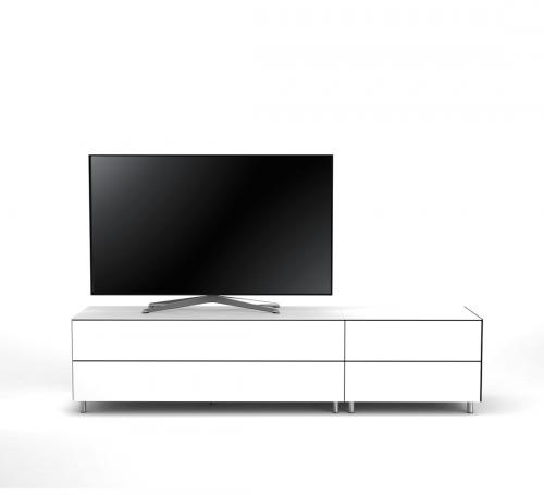 TV Möbel Lowboard 195 cm Epure LOFT K1 Weissglas