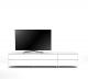 Meuble TV Design 225 cm Epure LOFT K2 Verre Blanc
