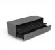 Meuble TV Design 130 cm Epure SINGLE TIDY L Verre Noir