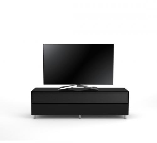 TV Möbel Lowboard 160 cm Epure SINGLE SOUND XL Schwarzglas