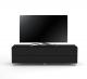 Meuble TV Design 160 cm Epure SINGLE TIDY XL Verre Noir