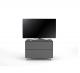 Meuble TV Design 65 cm Epure PRATIK Verre Graphite Scintillant