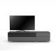 Meuble TV Design 195 cm Epure LOFT SOUND K1 Verre Graphite Scintillant