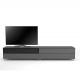 Meuble TV Design 260 cm Epure LOFT SOUND K2 Verre Graphite Scintillant