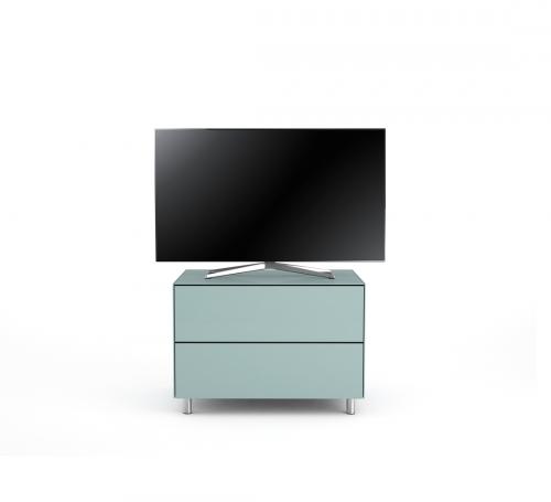 Meuble TV Design 65 cm Epure PRATIK Verre Bleu Nordic