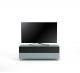 Meuble TV Design 130 cm Epure SINGLE SOUND L Verre Bleu Nordic