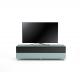 Meuble TV Design 160 cm Epure SINGLE SOUND XL Verre Bleu Nordic