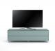 Meuble TV Design 160 cm Epure SINGLE TIDY XL Verre Bleu Nordic