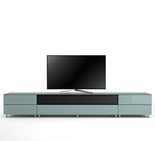 Meuble TV Design 290 cm Epure SALON SOUND K3 Verre Bleu Nordic