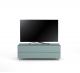 TV Möbel Lowboard 130 cm Epure SINGLE TIDY L Nordic Blauglas Satiniertes