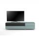 Meuble TV Design 195 cm Epure LOFT SOUND K1 Verre Bleu Nordic Mat Satiné