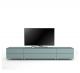 Meuble TV Design 260 cm Epure SALON K1 Verre Bleu Nordic Mat Satiné