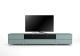 Meuble TV Design 260 cm Epure SALON SOUND K2 Verre Bleu Nordic Mat Satiné