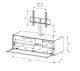 Sonorous Elements TV Möbel EX11-PS-2 mit halterung, akustik Akustik Perforierte Klappe