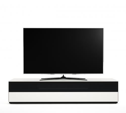 Meuble TV Sonorous Blanc, SoChiQ Soundbar, 160cm