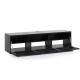 TV Möbel Sonorous lowboard Studio STA260t-blk-blk-bs, Schwarz-Schwarz Stoffbezug / Ideal für Integration von Soundbar