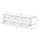 Meuble TV Sonorous Lowboard Studio STA260t-blk-blk-bs Noir / Façade en tissu Acoustique