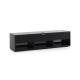 TV Möbel Sonorous lowboard Studio STA260t-blk-blk-bs, Schwarz-Schwarz Stoffbezug / Ideal für Integration von Soundbar