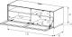 Meuble TV Sonorous Elements EX10-P1-2, en tôle perforée laqué